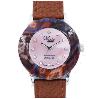 ELEGANT TIME-LEOPARD PURPLE RED COLLECTION
